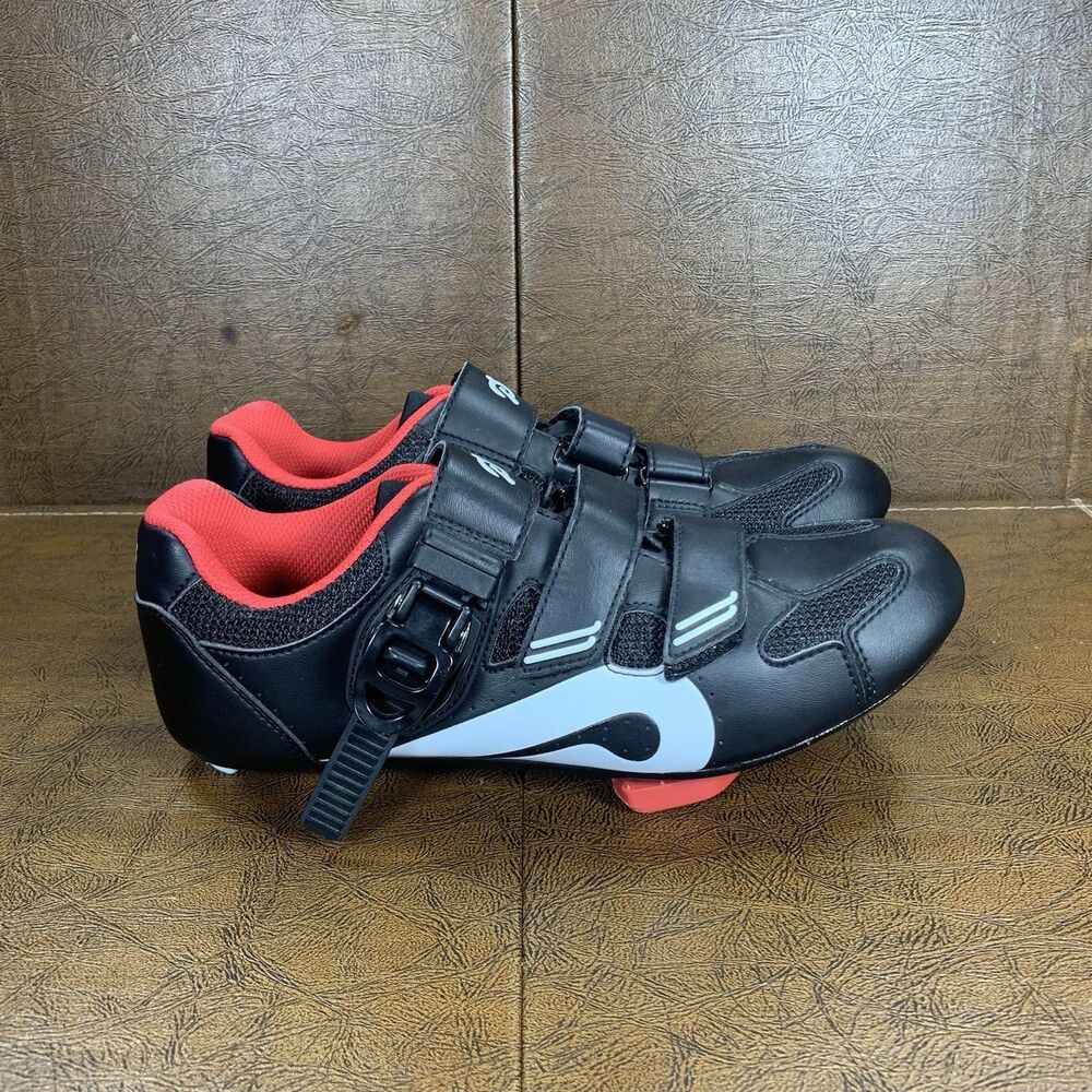 Peloton Cycling Shoes Black Red With Cleats Athletic Sneakers, Women's 40 / 9